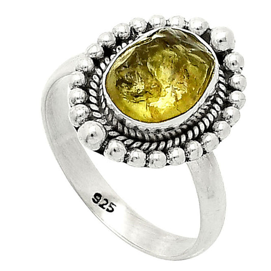 Natural Rare Kornerupine Rough Ring size-6 R-1154 SDR237145