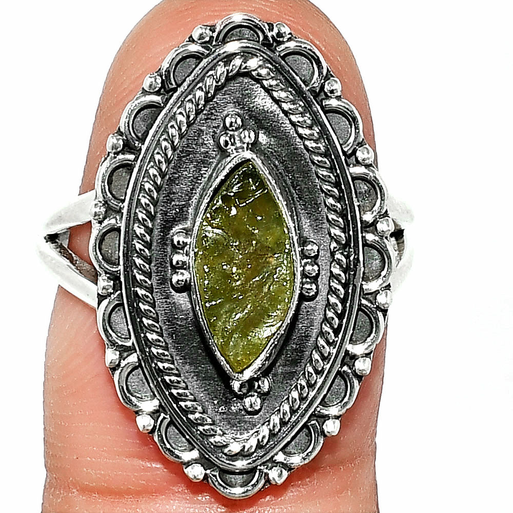 Natural Rare Kornerupine Rough Ring size-6.5 R-1557 SDR237320