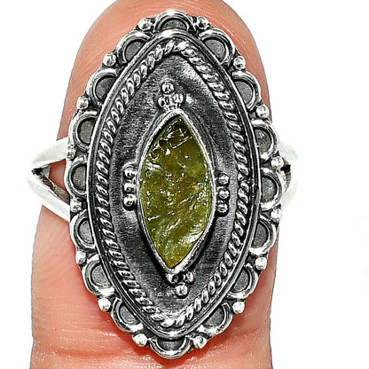 Natural Rare Kornerupine Rough Ring size-6.5 R-1557 SDR237320