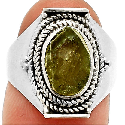 Natural Rare Kornerupine Rough Ring size-7 R-1397 SDR237353