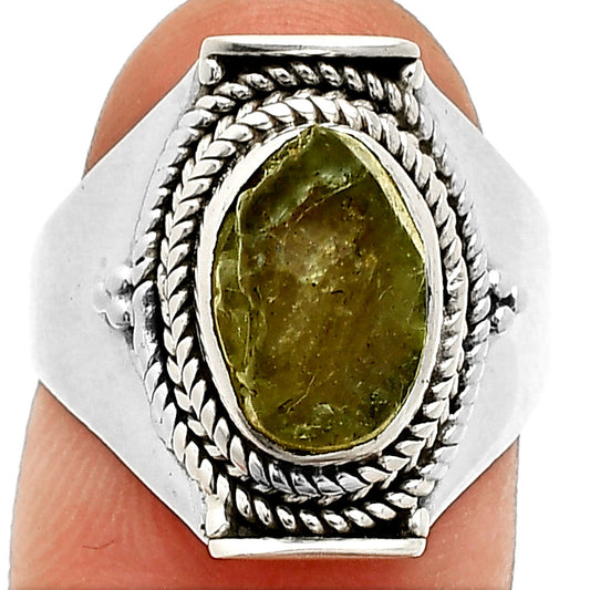 Natural Rare Kornerupine Rough Ring size-7 R-1397 SDR237353