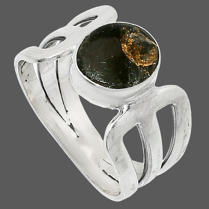 Shell In Black Turquoise - Arizona Ring size-7 R-1162 SDR237483