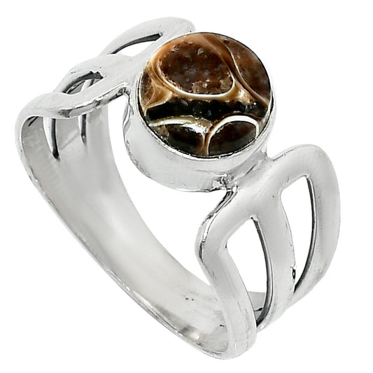 Natural Turtella Jasper - USA Ring size-8.5 R-1162 SDR237491