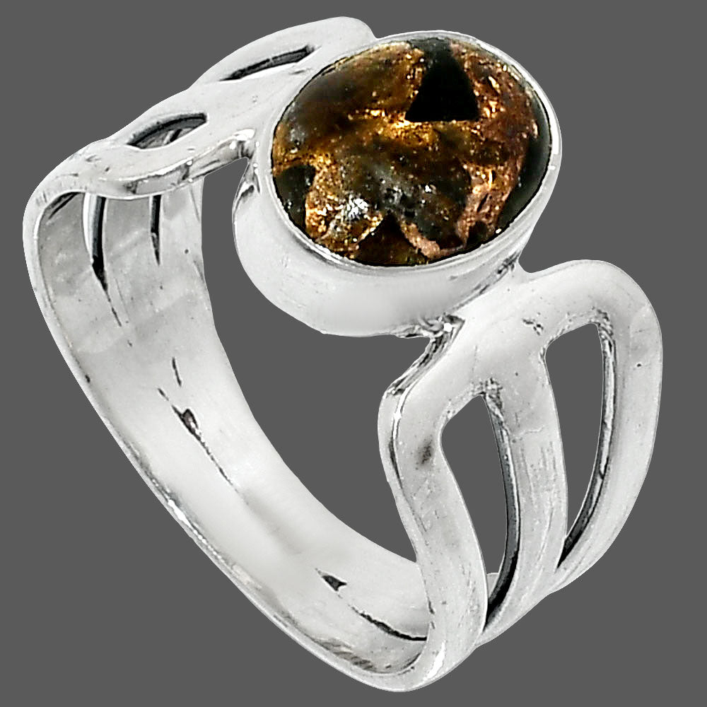 Shell In Black Turquoise - Arizona Ring size-8 R-1162 SDR237495