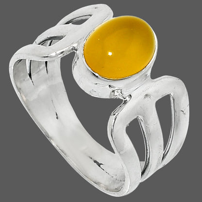 Natural Yellow Onyx Ring size-8 R-1162 SDR237496