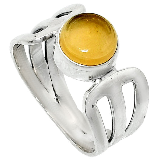 Natural Citrine Cab Ring size-8 R-1162 SDR237500