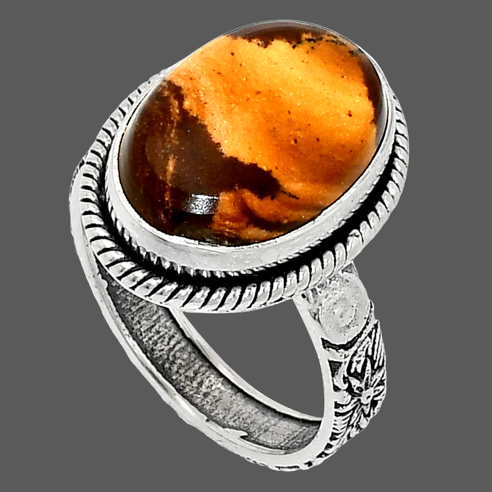 Natural Outback Jasper Ring size-7.5 R-1067 SDR237605
