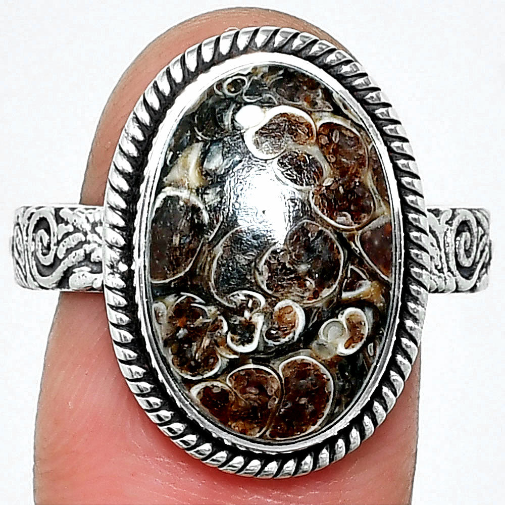 Natural Turtella Jasper - USA Ring size-9.5 R-1067 SDR237621