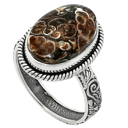 Natural Turtella Jasper - USA Ring size-9.5 R-1067 SDR237621