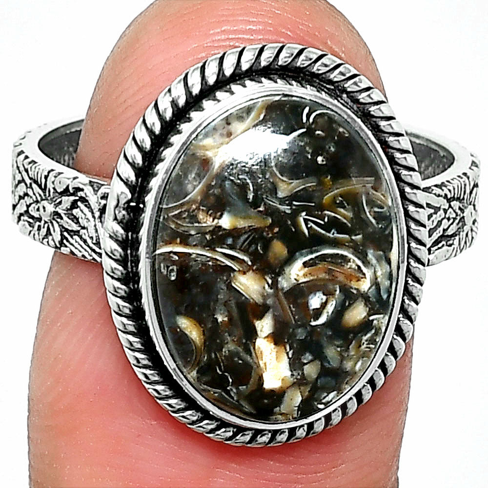 Natural Turtella Jasper - USA Ring size-9.5 R-1067 SDR237642