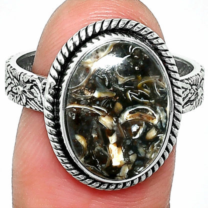 Natural Turtella Jasper - USA Ring size-9.5 R-1067 SDR237642