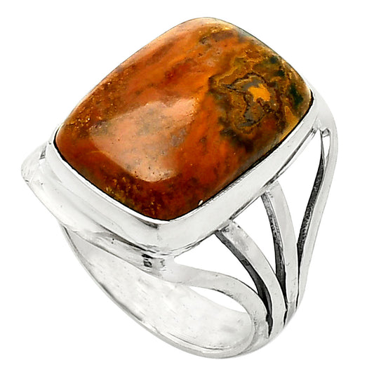 Natural Rare Cady Mountain Agate Ring size-8 R-1219 SDR237909