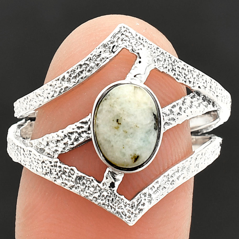 Natural Sesame Jasper Ring size-9 R-1471 SDR237971