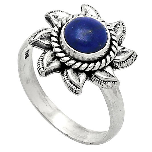 Sun - Lapis Lazuli - Afghanistan Ring size-8 R-1617 SDR238525