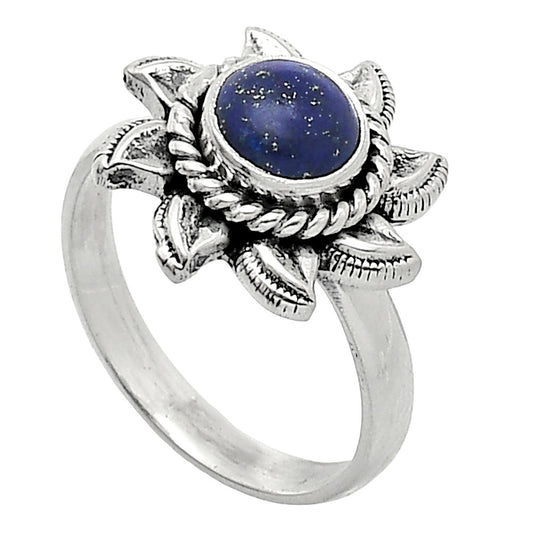 Sun - Lapis Lazuli - Afghanistan Ring size-7.5 R-1617 SDR238529
