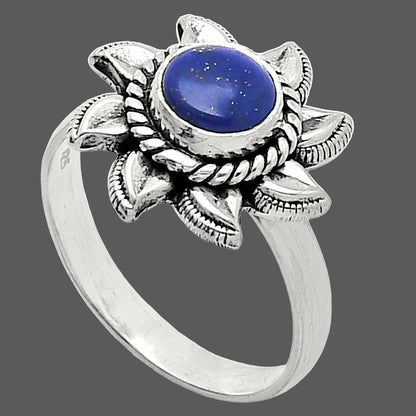Sun - Lapis Lazuli - Afghanistan Ring size-8 R-1617 SDR238534