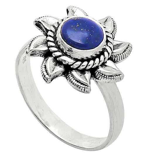 Sun - Lapis Lazuli - Afghanistan Ring size-8 R-1617 SDR238534