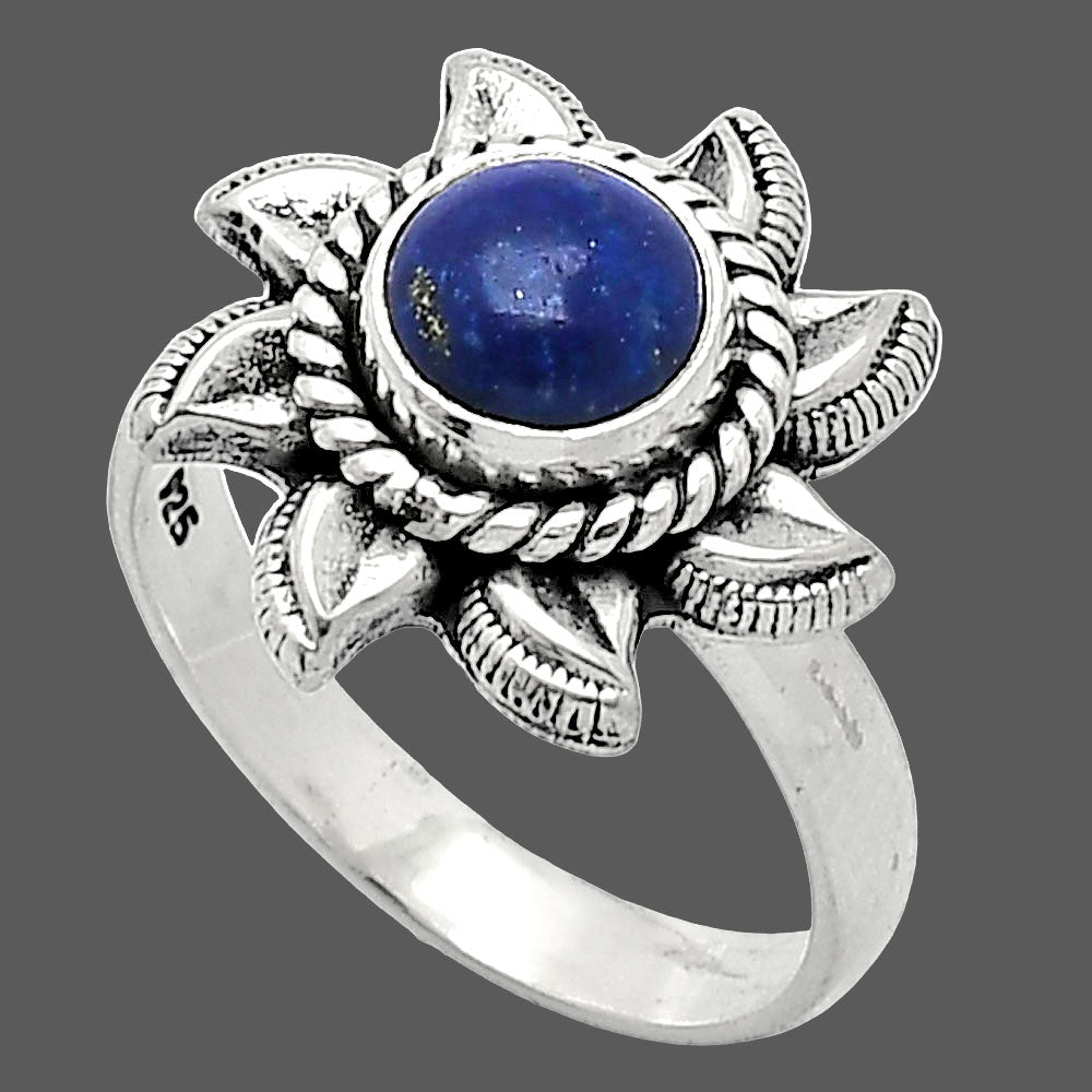Sun - Lapis Lazuli - Afghanistan Ring size-7 R-1617 SDR238542