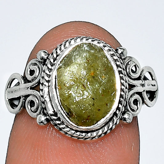 Natural Green Kyanite Rough - India Ring size-7 R-1345 SDR238620