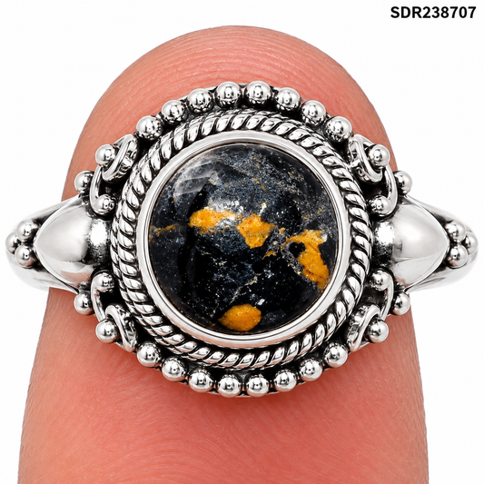 Natural Indian Blanket Jasper Ring size-7.5 R-1291 SDR238707