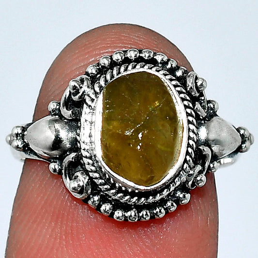 Natural Rare Kornerupine Rough Ring size-7 R-1291 SDR238711