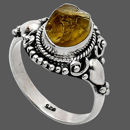 Natural Rare Kornerupine Rough Ring size-7 R-1291 SDR238711