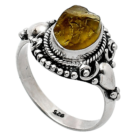 Natural Rare Kornerupine Rough Ring size-7 R-1291 SDR238711