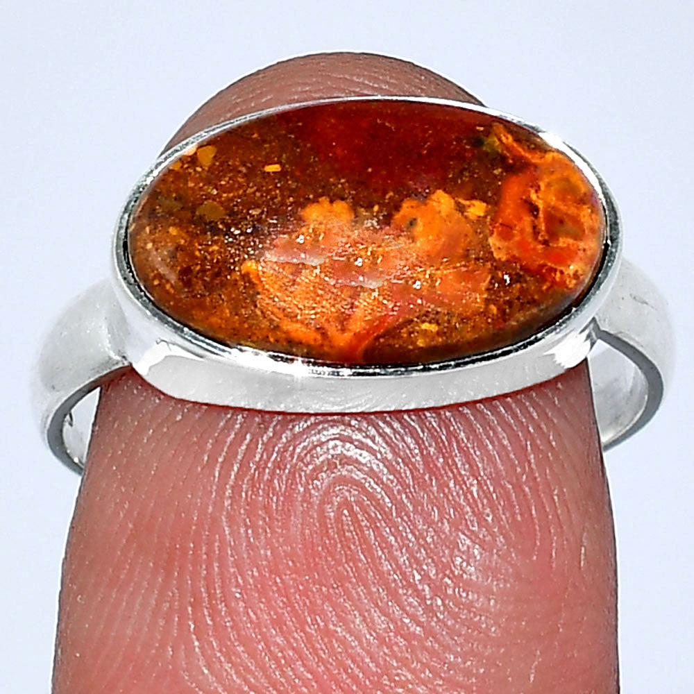 Natural Rare Cady Mountain Agate Ring size-8 R-1057 SDR239111