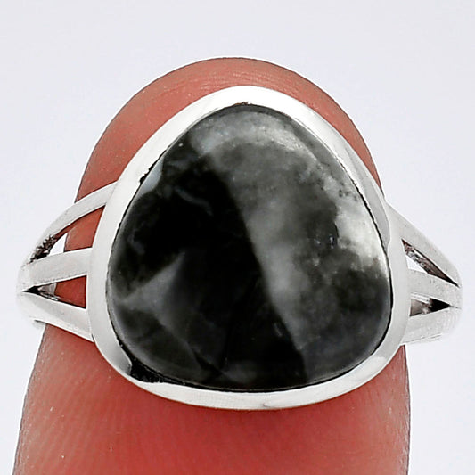 Natural Mexican Cabbing Fossil Ring size-8 R-1006 SDR239162