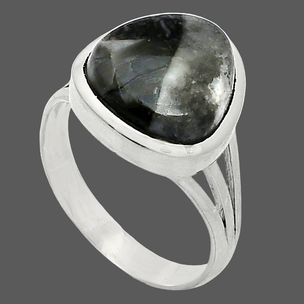 Natural Mexican Cabbing Fossil Ring size-8 R-1006 SDR239162