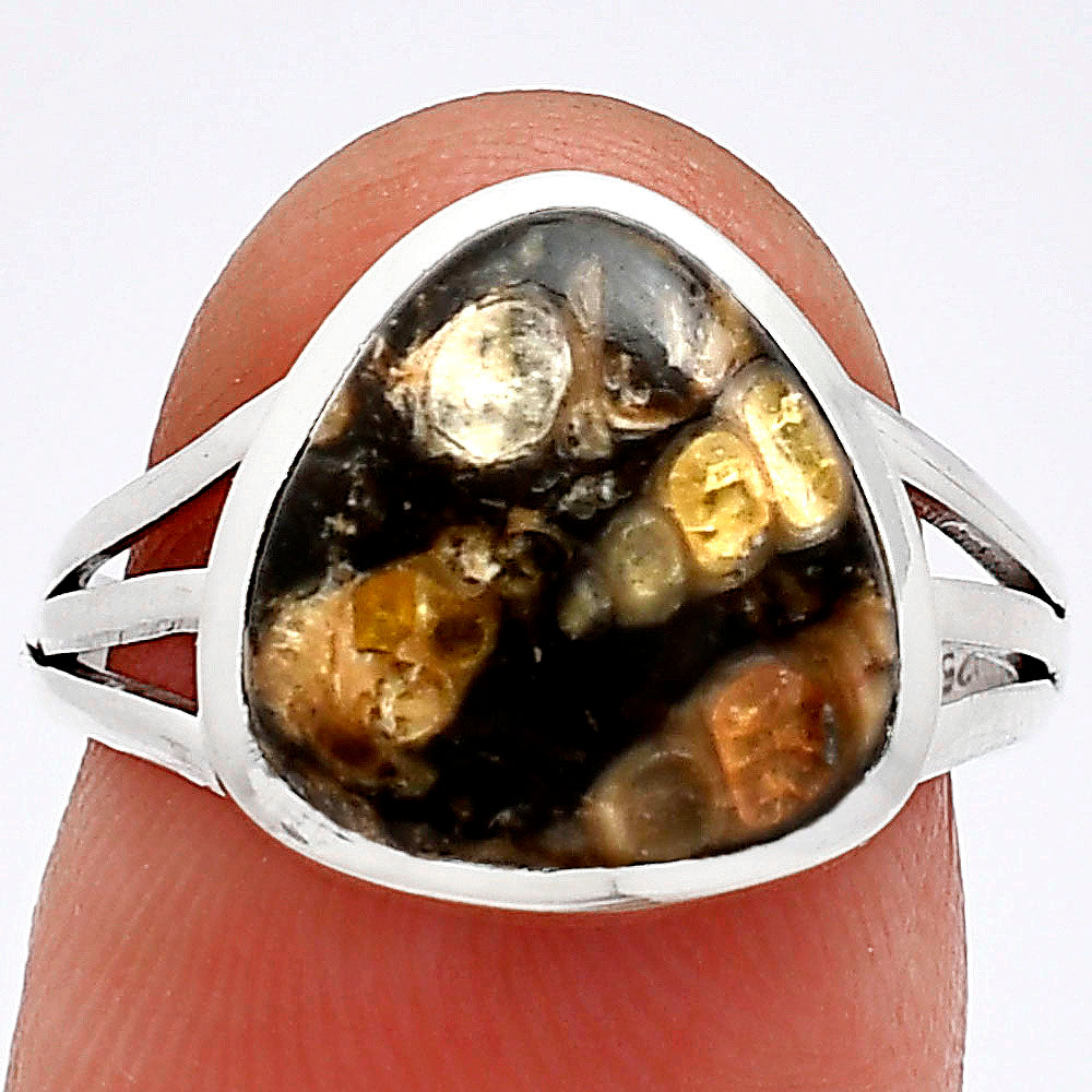 Natural Turtella Jasper - USA Ring size-6.5 R-1006 SDR239199