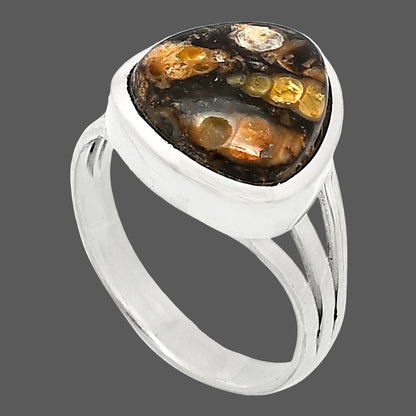 Natural Turtella Jasper - USA Ring size-6.5 R-1006 SDR239199