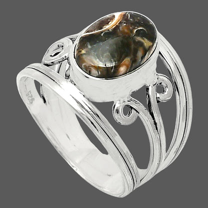 Natural Turtella Jasper - USA Ring size-7.5 R-1132 SDR239242