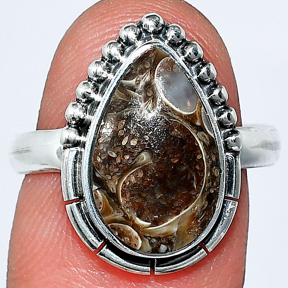 Natural Turtella Jasper - USA Ring size-8 R-1151 SDR239437