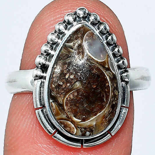 Natural Turtella Jasper - USA Ring size-8 R-1151 SDR239437