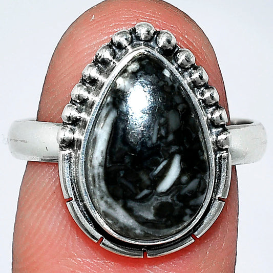 Natural Mexican Cabbing Fossil Ring size-8 R-1151 SDR239468