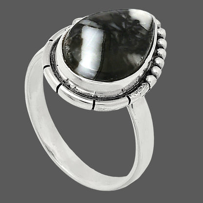 Natural Mexican Cabbing Fossil Ring size-8 R-1151 SDR239469