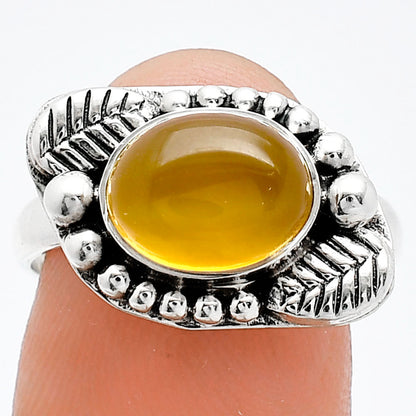 Natural Yellow Onyx Ring size-8 R-1272 SDR239523