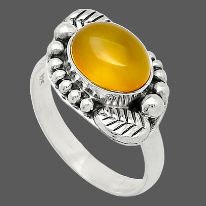 Natural Yellow Onyx Ring size-8 R-1272 SDR239523