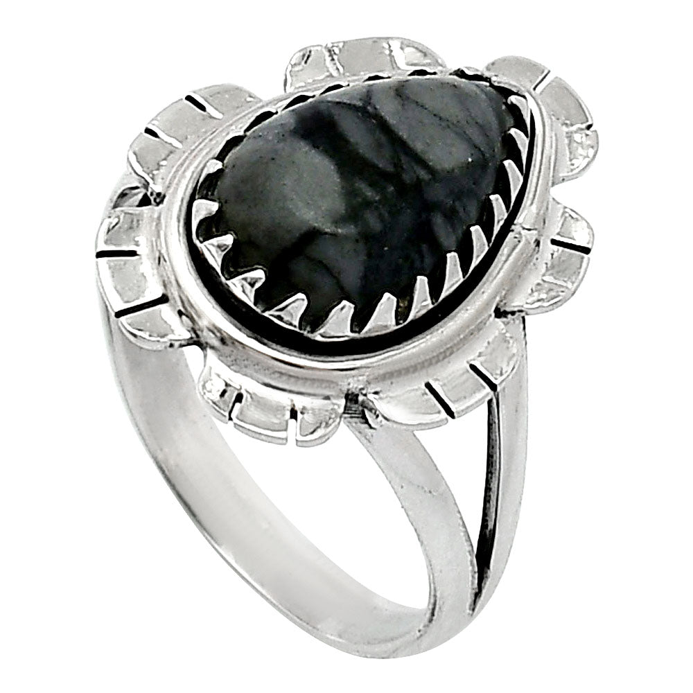 Natural Picasso Jasper Ring size-8 R-1341 SDR239647