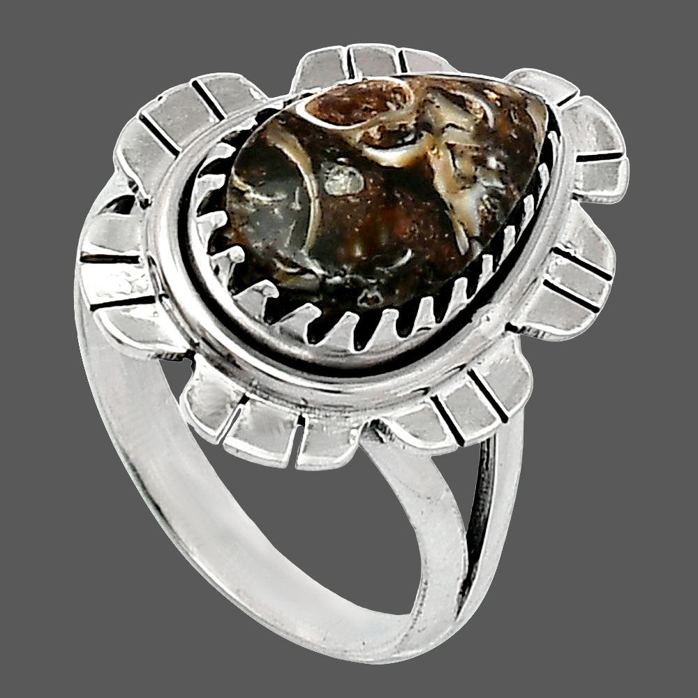 Natural Turtella Jasper - USA Ring size-7 R-1341 SDR239648