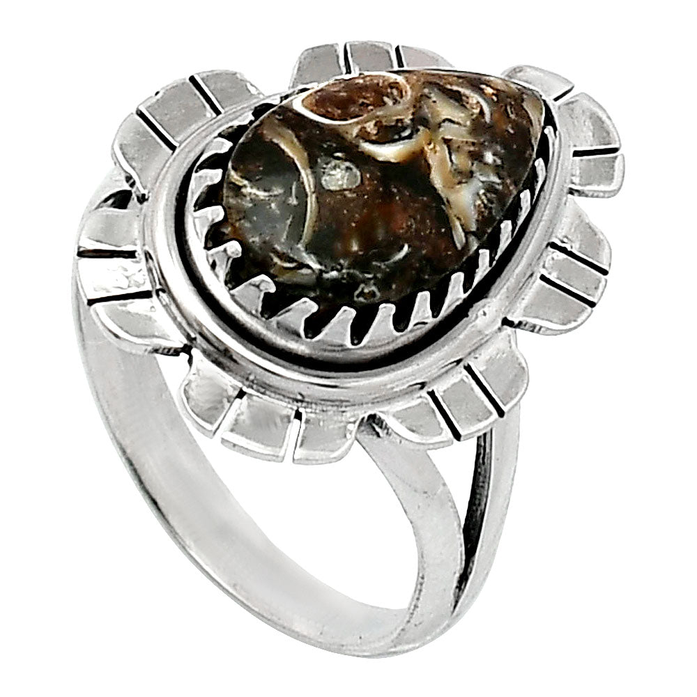 Natural Turtella Jasper - USA Ring size-7 R-1341 SDR239648