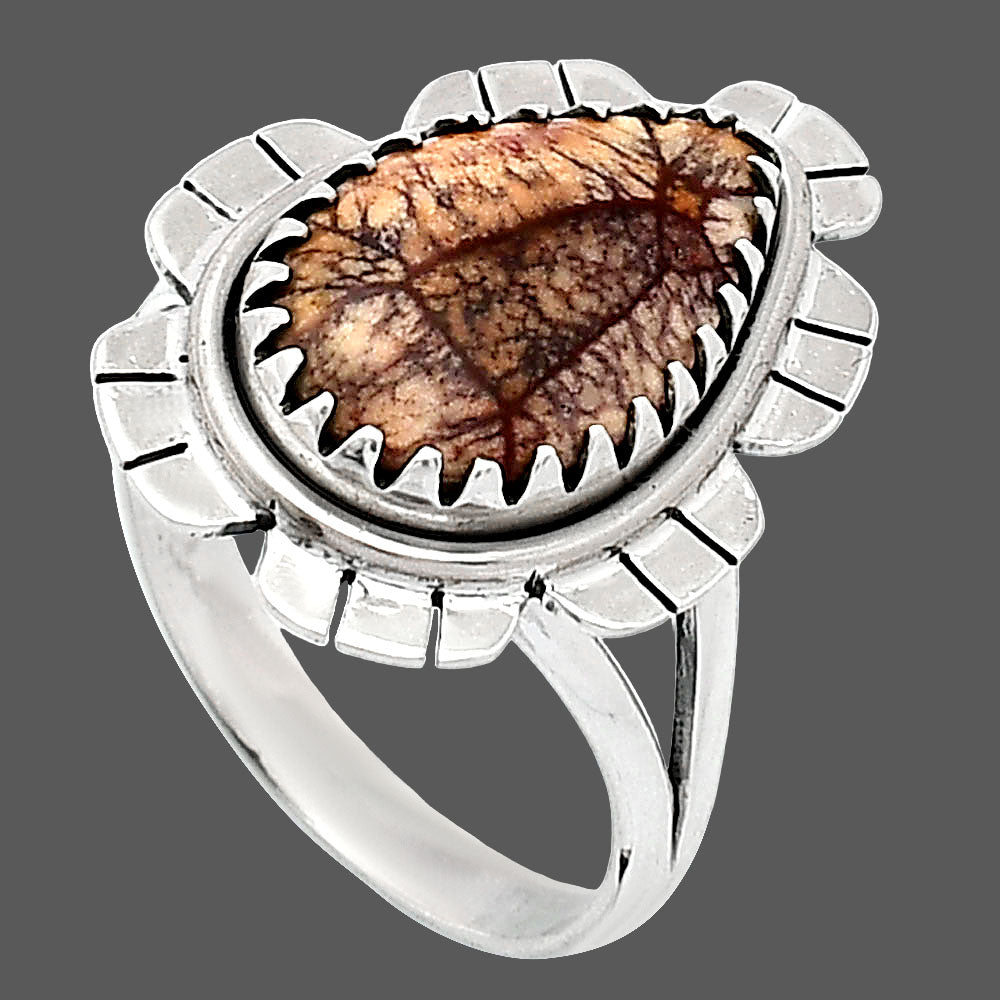 Natural Mexican Bird Eye Ring size-8 R-1341 SDR239657