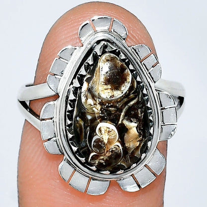 Natural Turtella Jasper - USA Ring size-8 R-1341 SDR239660