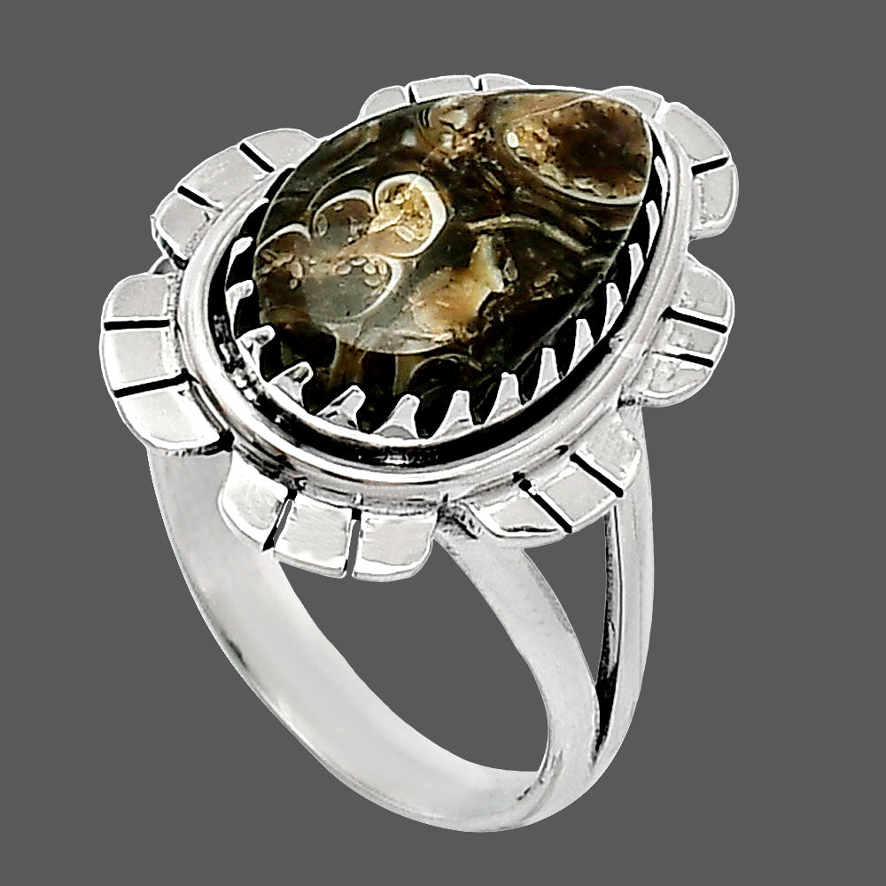 Natural Turtella Jasper - USA Ring size-8 R-1341 SDR239660