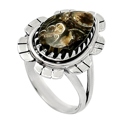 Natural Turtella Jasper - USA Ring size-8 R-1341 SDR239660