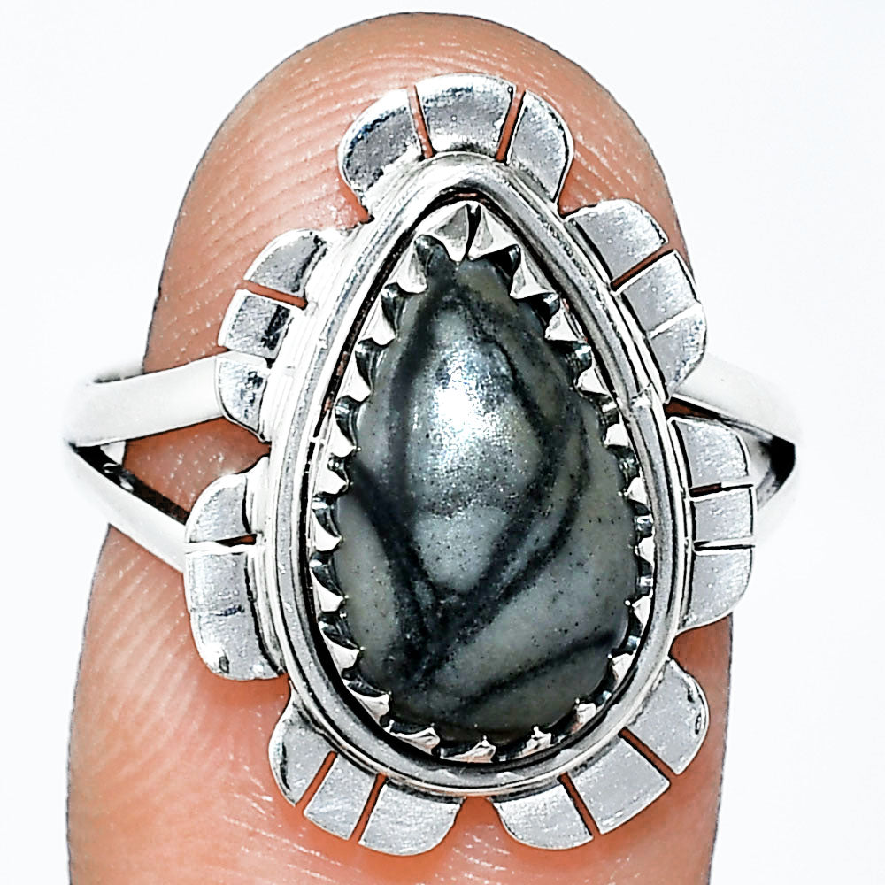 Natural Picasso Jasper Ring size-8 R-1341 SDR239691