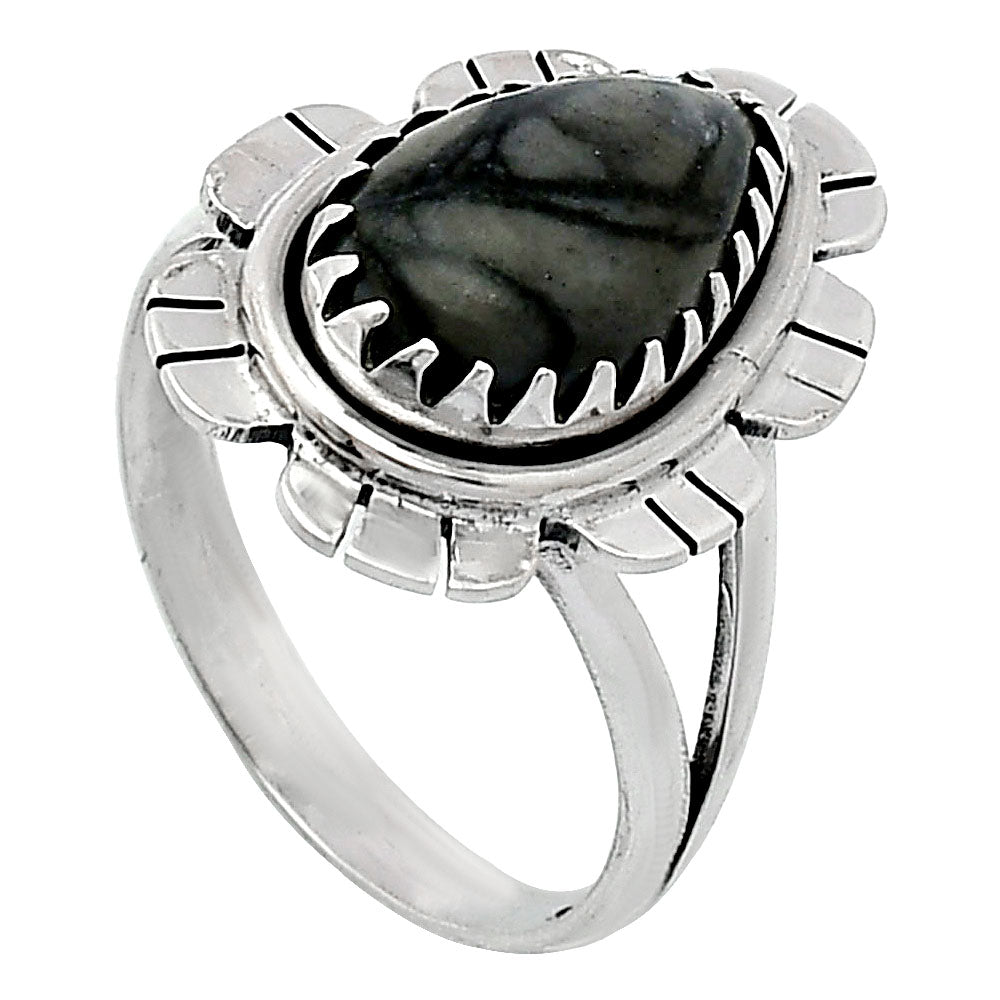 Natural Picasso Jasper Ring size-8 R-1341 SDR239691