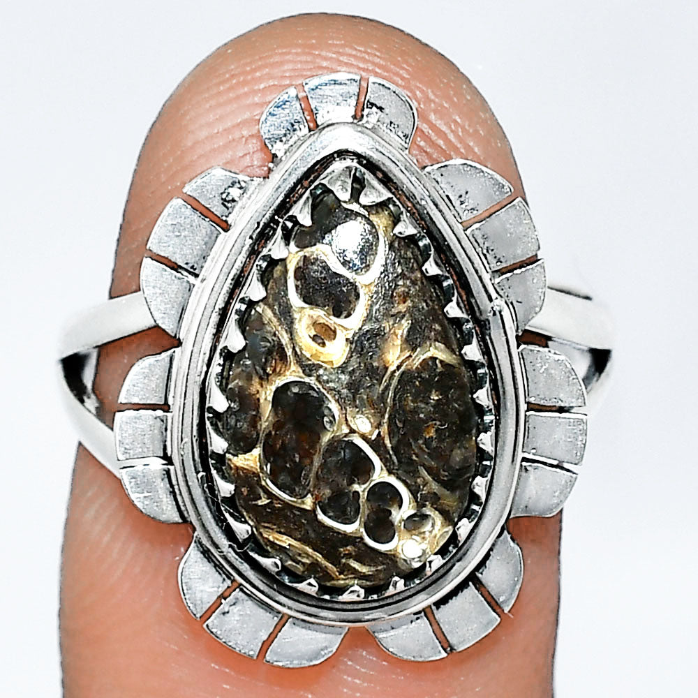 Natural Turtella Jasper - USA Ring size-7 R-1341 SDR239692
