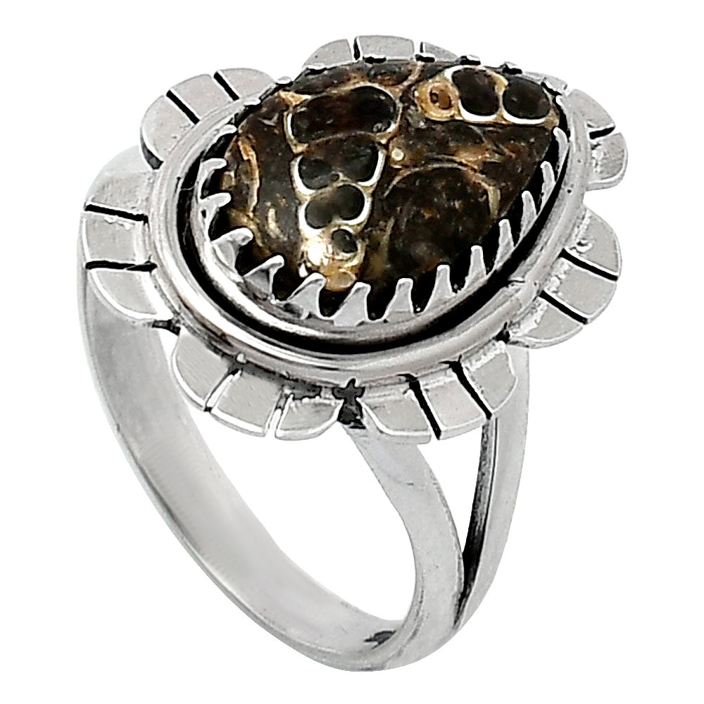 Natural Turtella Jasper - USA Ring size-7 R-1341 SDR239692